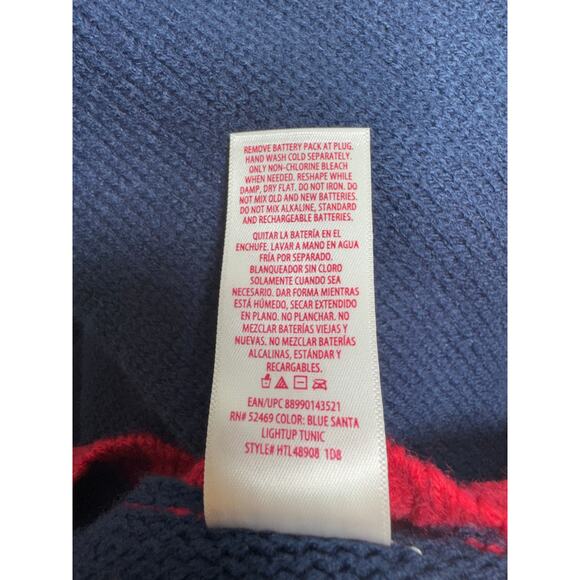 Holiday Time. Women’s Sz M (8-10) Ugly Christmas Santa Tree Light Up Sweater - Picture 14 of 14